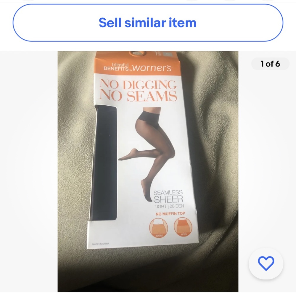 Blissful Benefits Smoothing Seamless Sheer Shaping Black Tights Size Small NEW